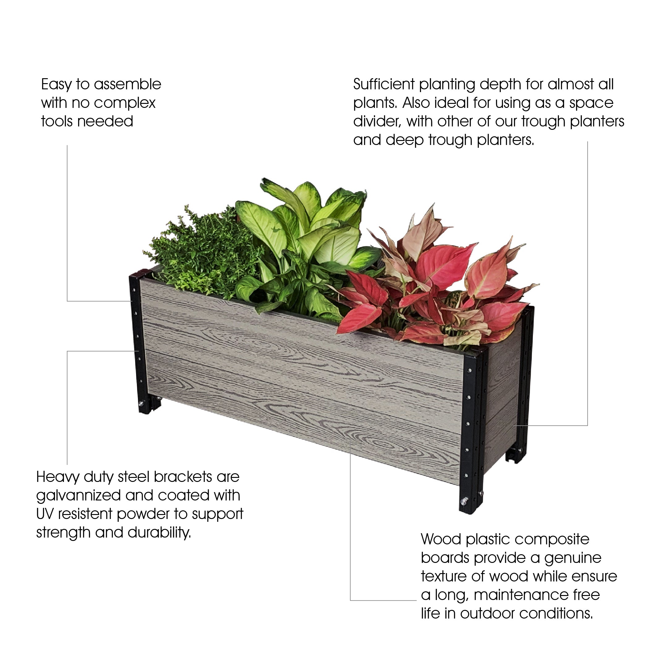 E143612(G) Footed Trough Planter