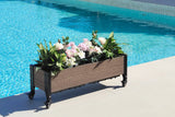 E103612W Rolling Trough Garden Planter