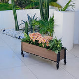 E103612W Rolling Trough Garden Planter