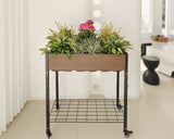 E333618WU Rolling Garden Planter / Potting Bench with Under Shelf Storage