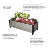 E144519(G) Footed Deckside Planter