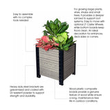 E211719(G) Footed Corner Planter