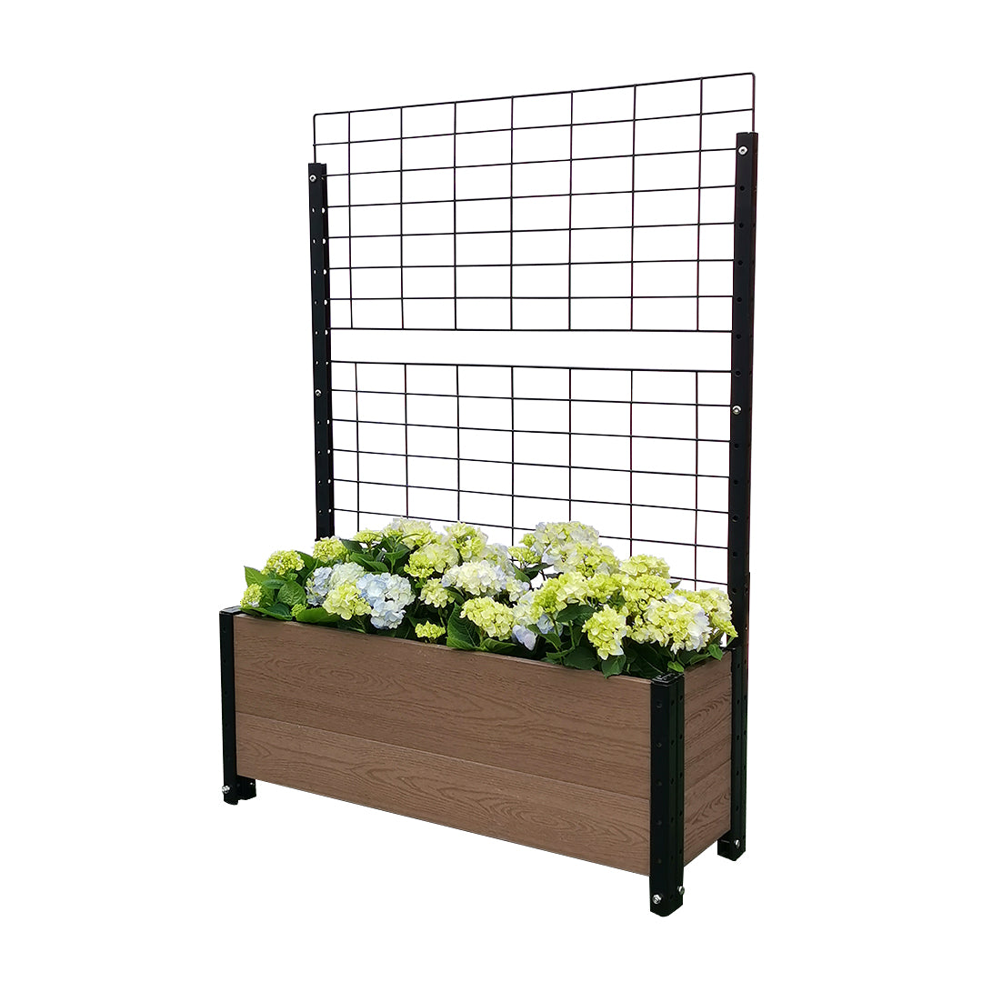 K2105(G) Footed Trough Planter with Trellis