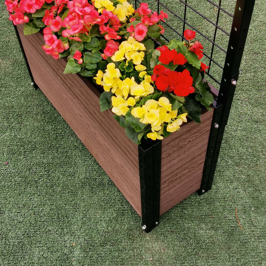 K2106(G) Footed Deep Trough Planter with Trellis