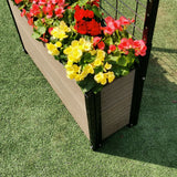 K2106(G) Footed Deep Trough Planter with Trellis