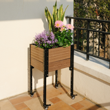 K2113(G) Elevated Corner Planter with Wheels