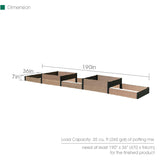 K2125 2-Tier Terraced Quintuple Raised Garden Bed