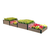 K2127 2-Tier Terraced Quadruple Raised Garden Bed