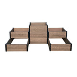 K2128 Corner & Terraced Raised Garden Bed Set A