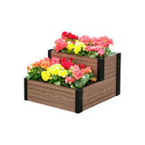 R0714C2124 Mini Cascade Raised Garded Bed 21" L x 24"/12" W x 7"/14" H