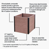 R212421 Corner Raised Garden Bed