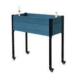 S333618WB Self-watering Mobile Elevated Planter in Blue