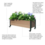 K2110(G) Deckside Planter with Wheels