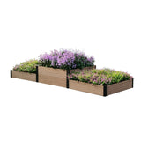 K2124 2-Tier Terraced Triple Raised Garden Bed